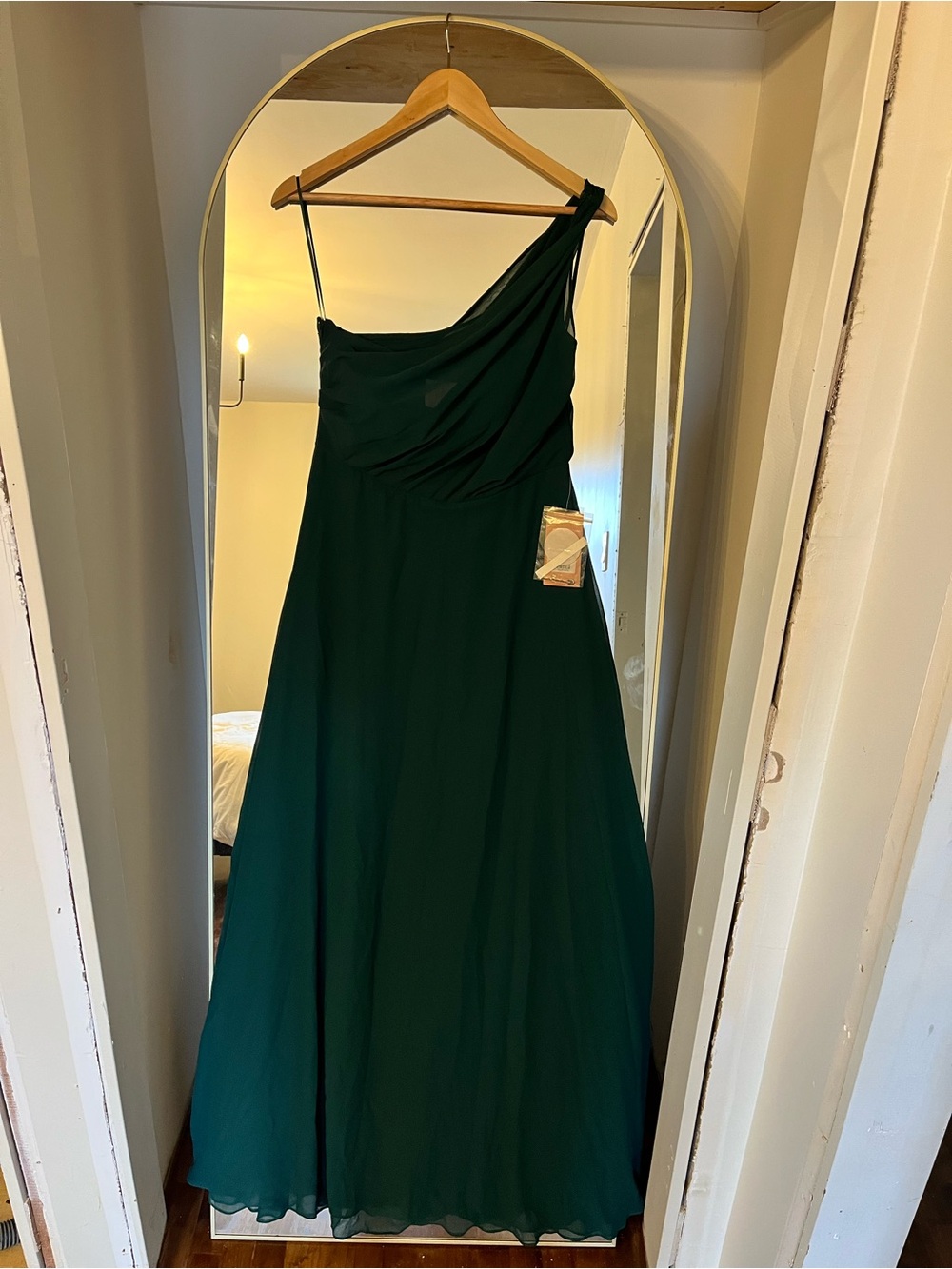 Kira Chiffon in Emerald Green Bridesmaid Dress